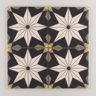 6x6 Handpainted Sample Vitoria  in Neutral Motif