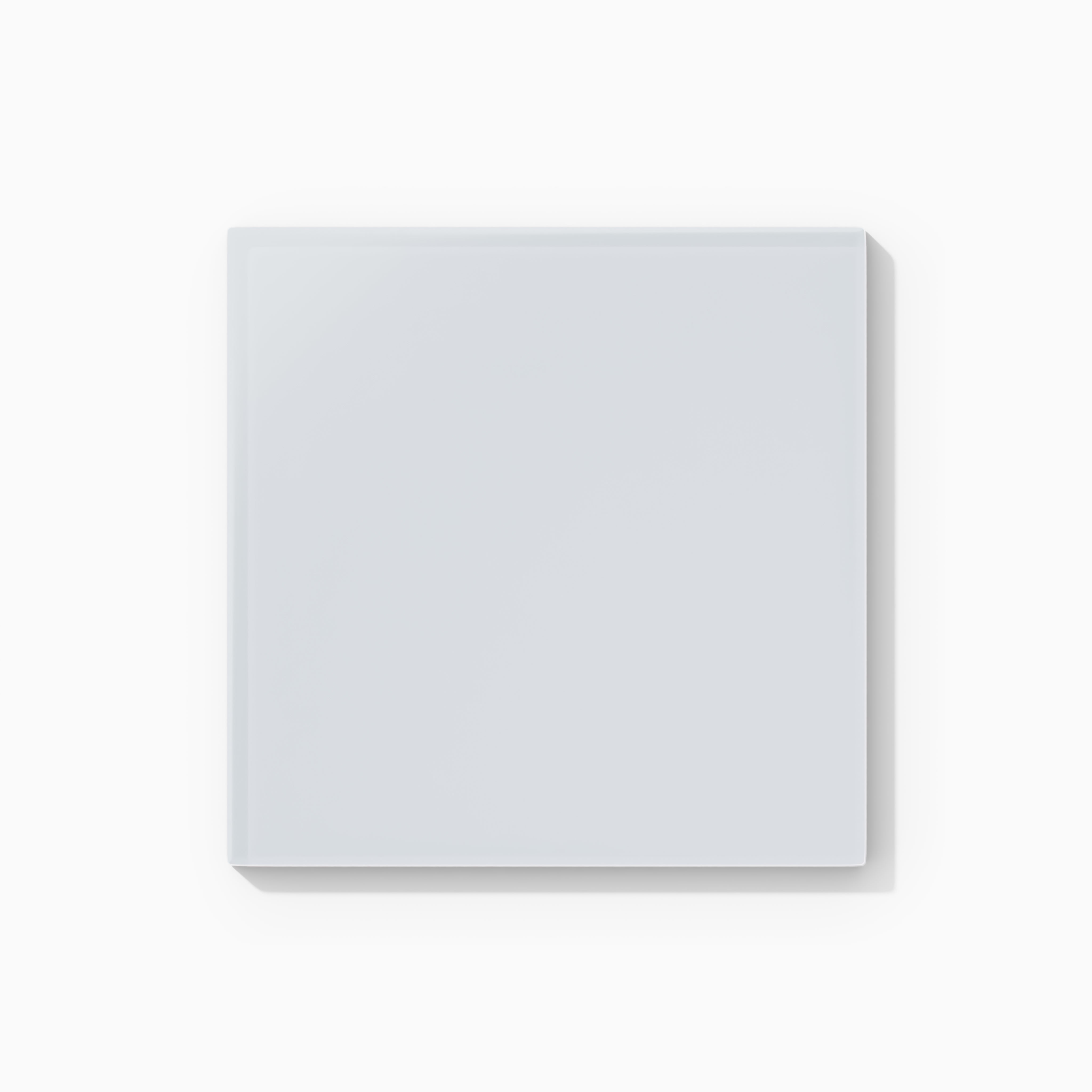 6x6 Glass Tile in Snowy Owl Matte