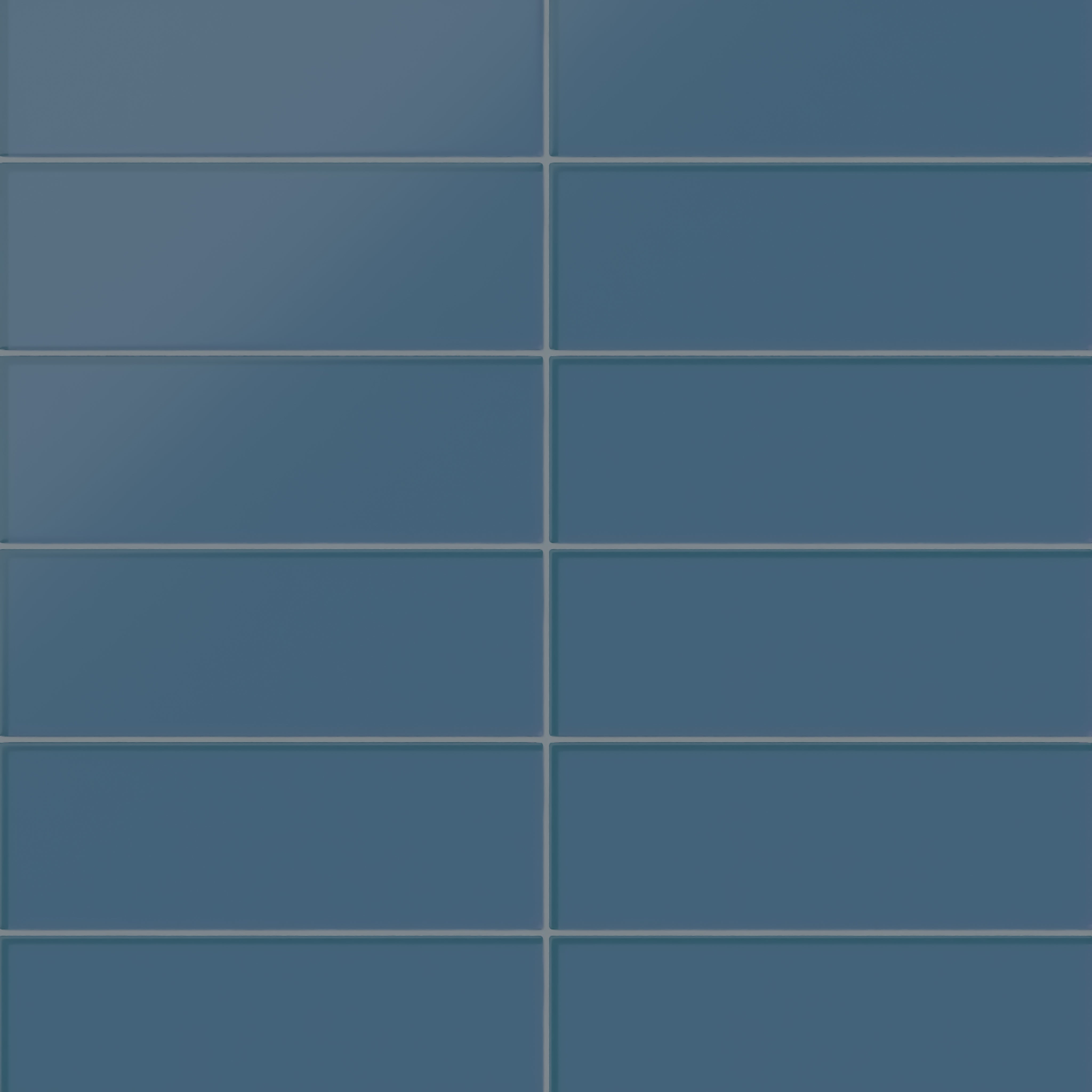 4x12 Glass Tile in Blue Jay Matte