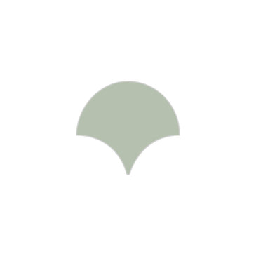Ogee Drop Original Ceramic Tile in Rosemary Matte