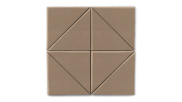 6" Triangle Original Ceramic Tile in Sandstone Matte
