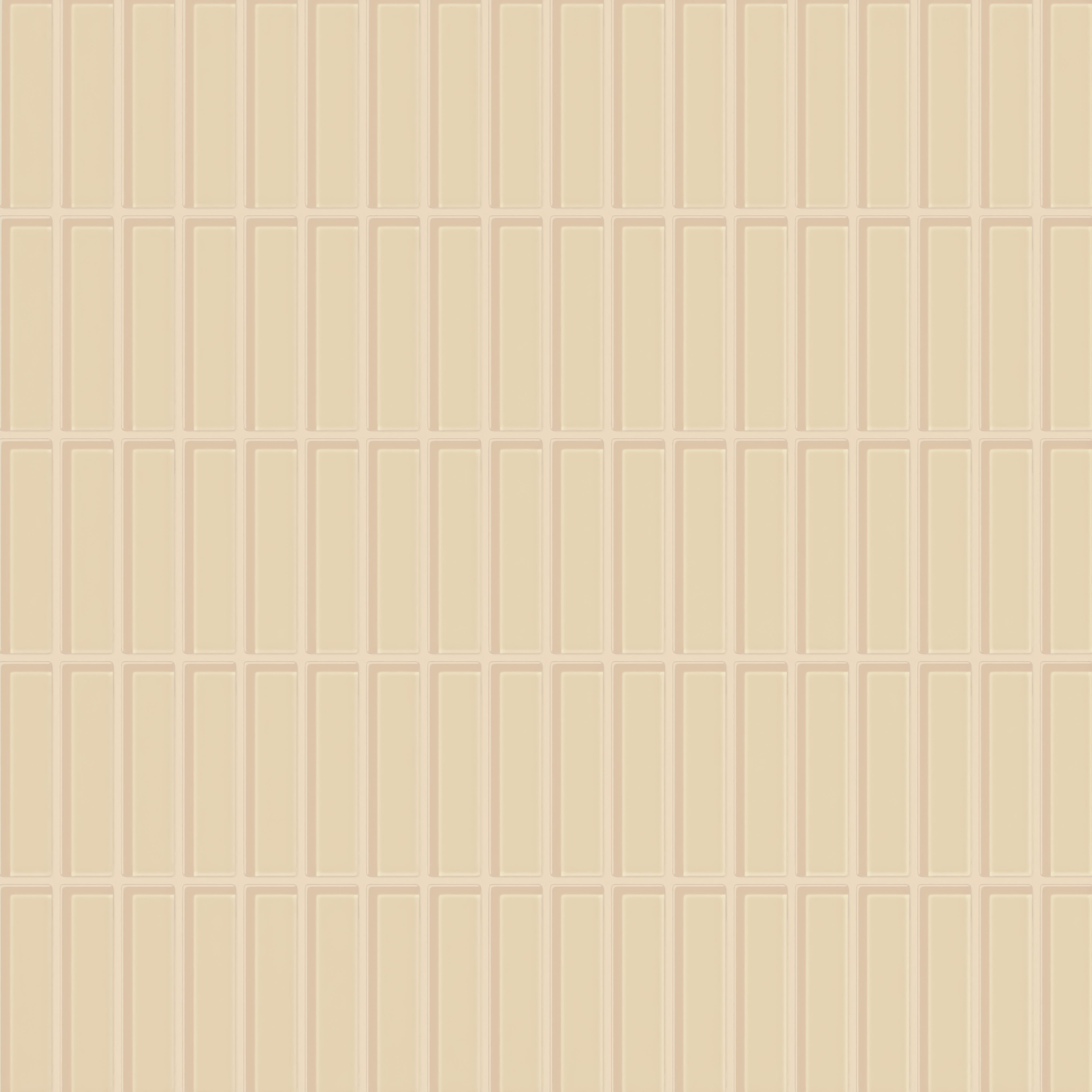 1x4 Straight Set Sheeted Glass Mosaic Tile in Chickadee Gloss