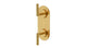 Contour Two Handle Wall Mount Shower Trim with Soft Lever Handles in French Brass