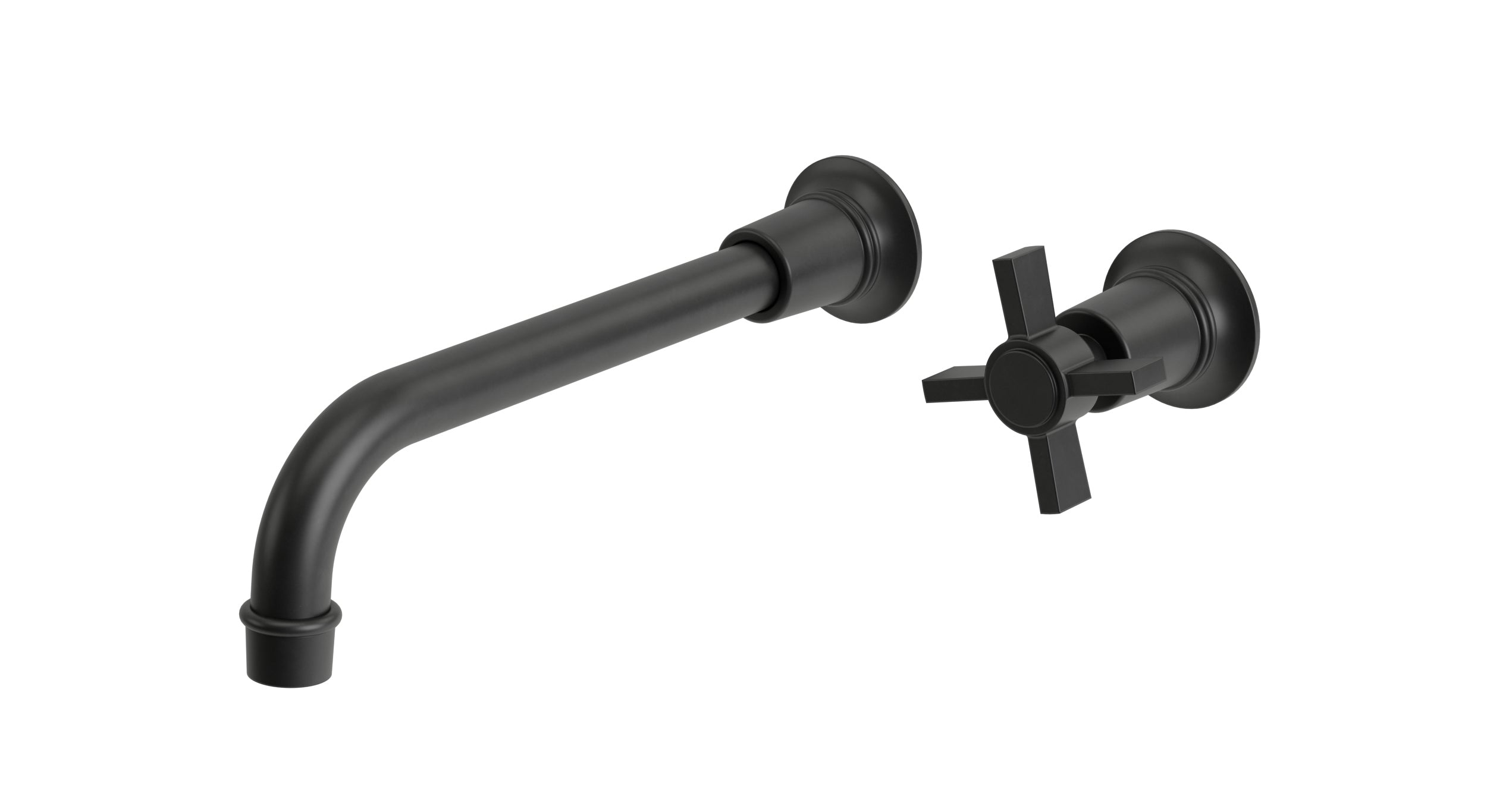 Emerson One Handle Wall Mount 10" Lavatory Faucet with Defined Cross Handle in Oil Rubbed Bronze