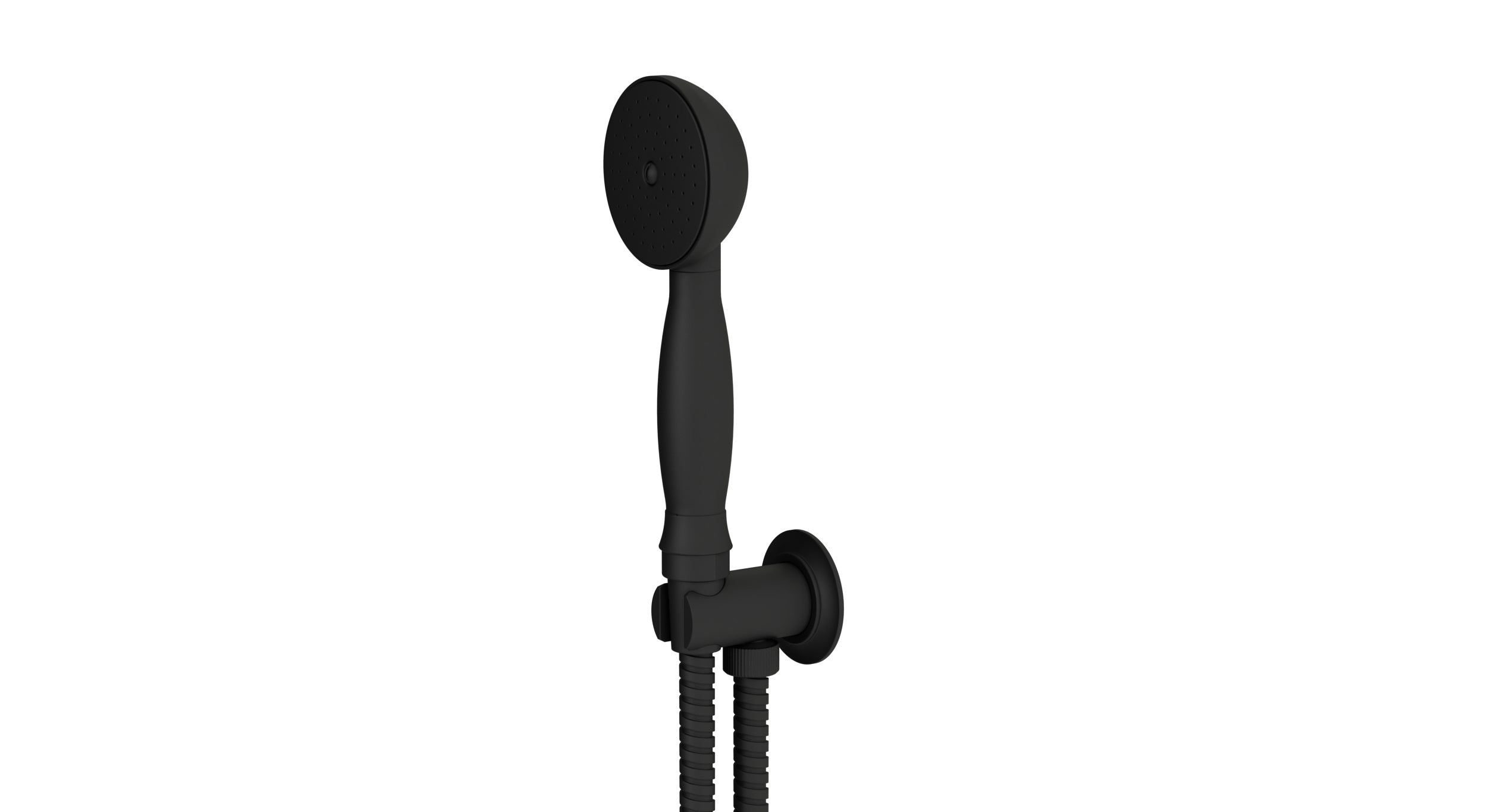 Emerson Wall Elbow with Hook Kit - Less Hand Shower in Matte Black