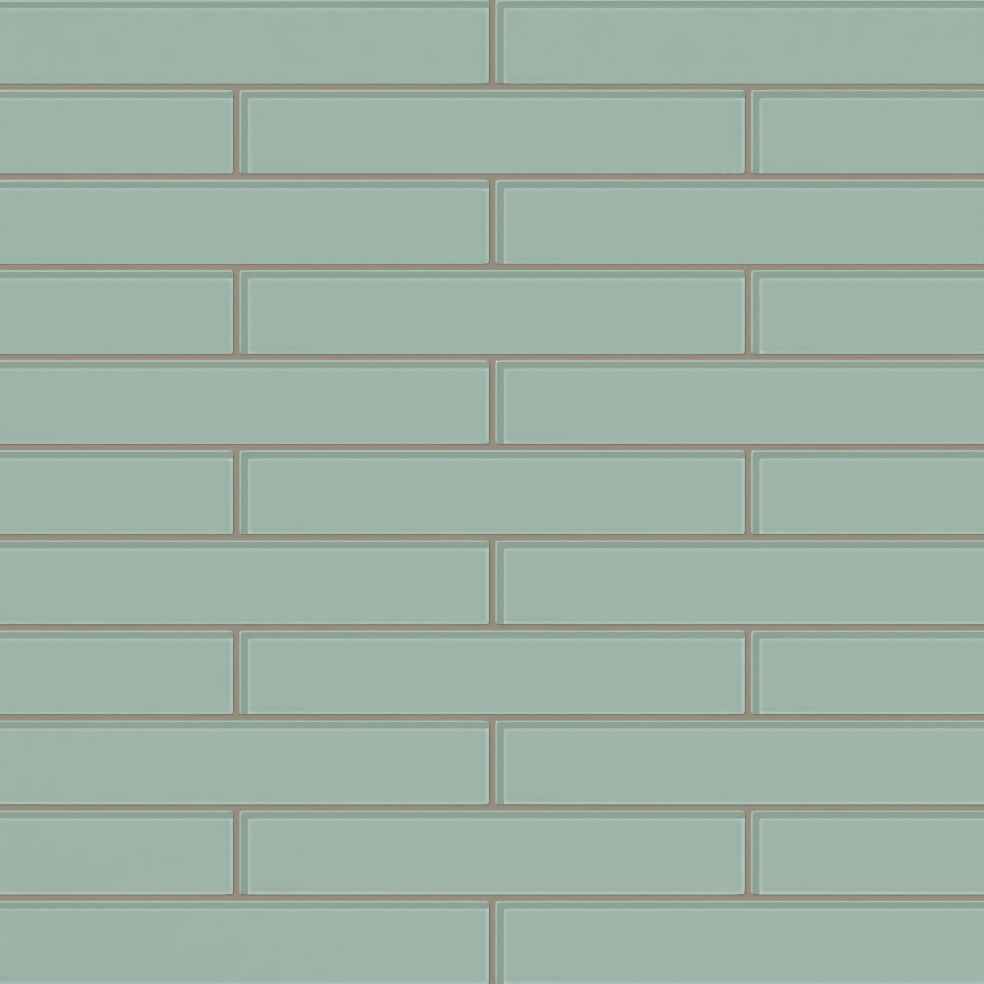 2x12 Glass Tile in Kingfisher Gloss