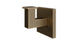 Flatiron Square Robe Hook in Antique Brass