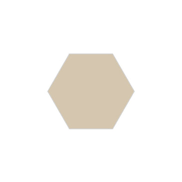 6" Hexagon Original Ceramic Tile in Dolomite Gloss