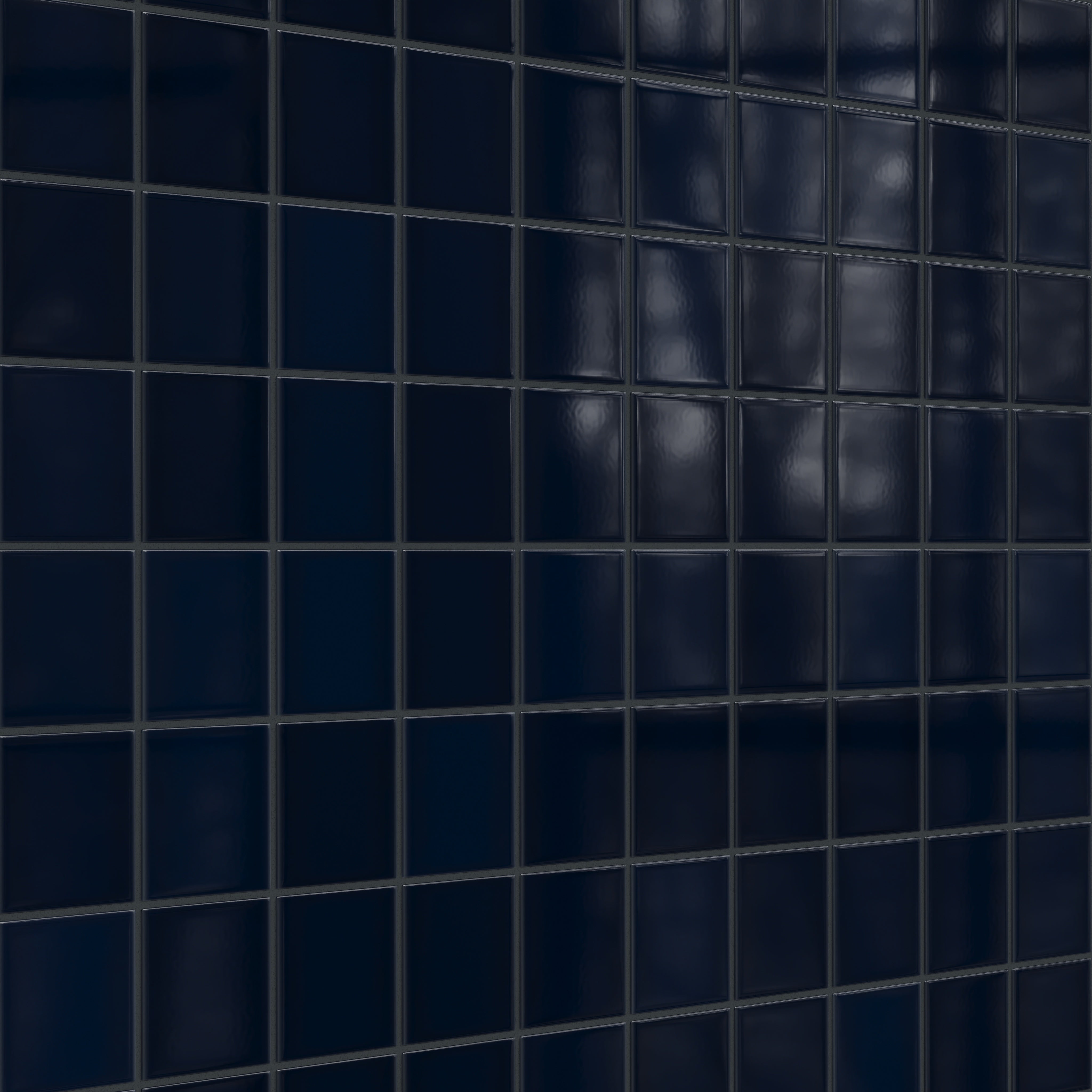 4x4 Original Ceramic Tile in Navy Blue Gloss