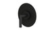 Contour One Handle Wall Mount Shower Trim with Soft Lever Handle in Matte Black