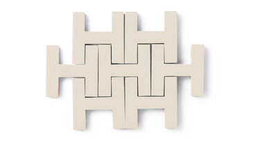 Chaine Homme Original Ceramic Tile in Ivory Matte