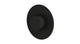 Foundry One Handle Wall Mount Shower Trim with Barrel Knob Handle in Matte Black