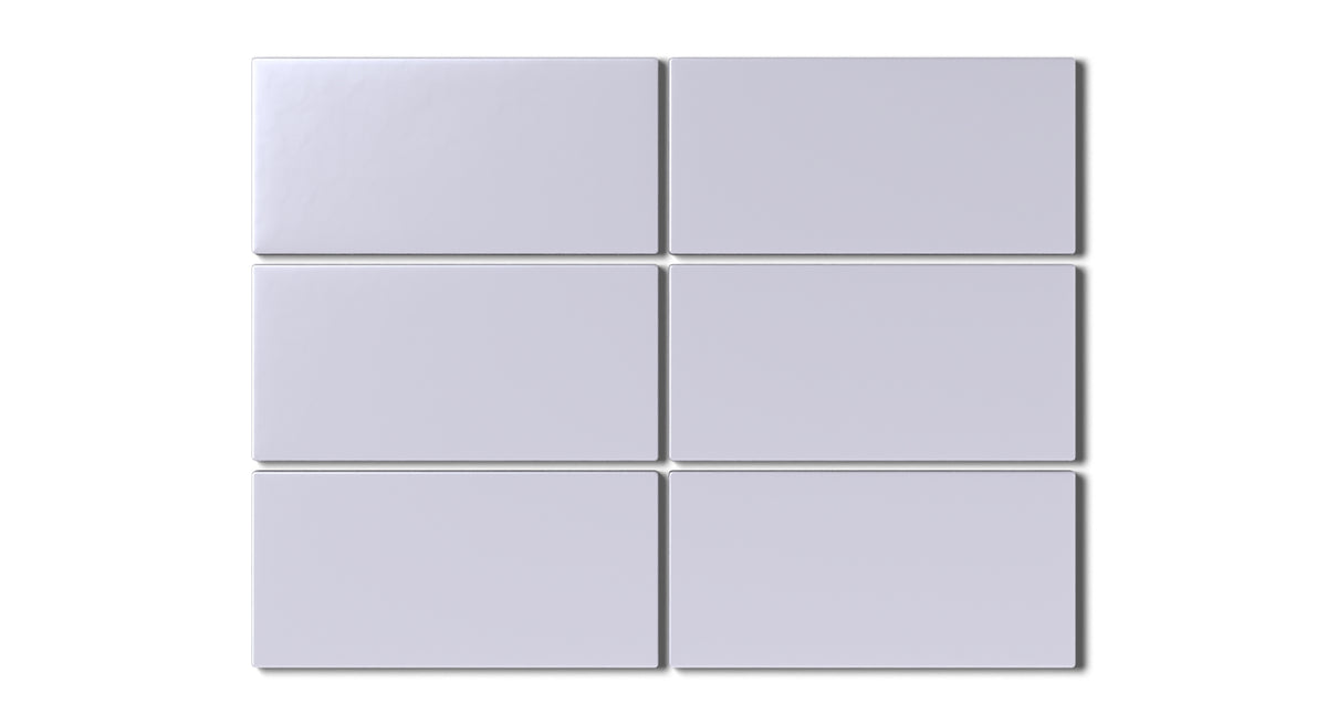 Ceramic Press Pattern 3x6 Natural Press Ceramic Tile in Amethyst Matte