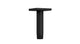 Flatiron 4" Straight Shower Arm with Flange in Matte Black