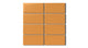 2x4 Straight Set Sheeted Natural Press Ceramic Mosaic Tile in Yellow Ochre Matte