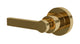 Flatiron One Handle Wall Mount Diverter/Volume Control Shower Trim with Linear Lever Handle in Polished Brass