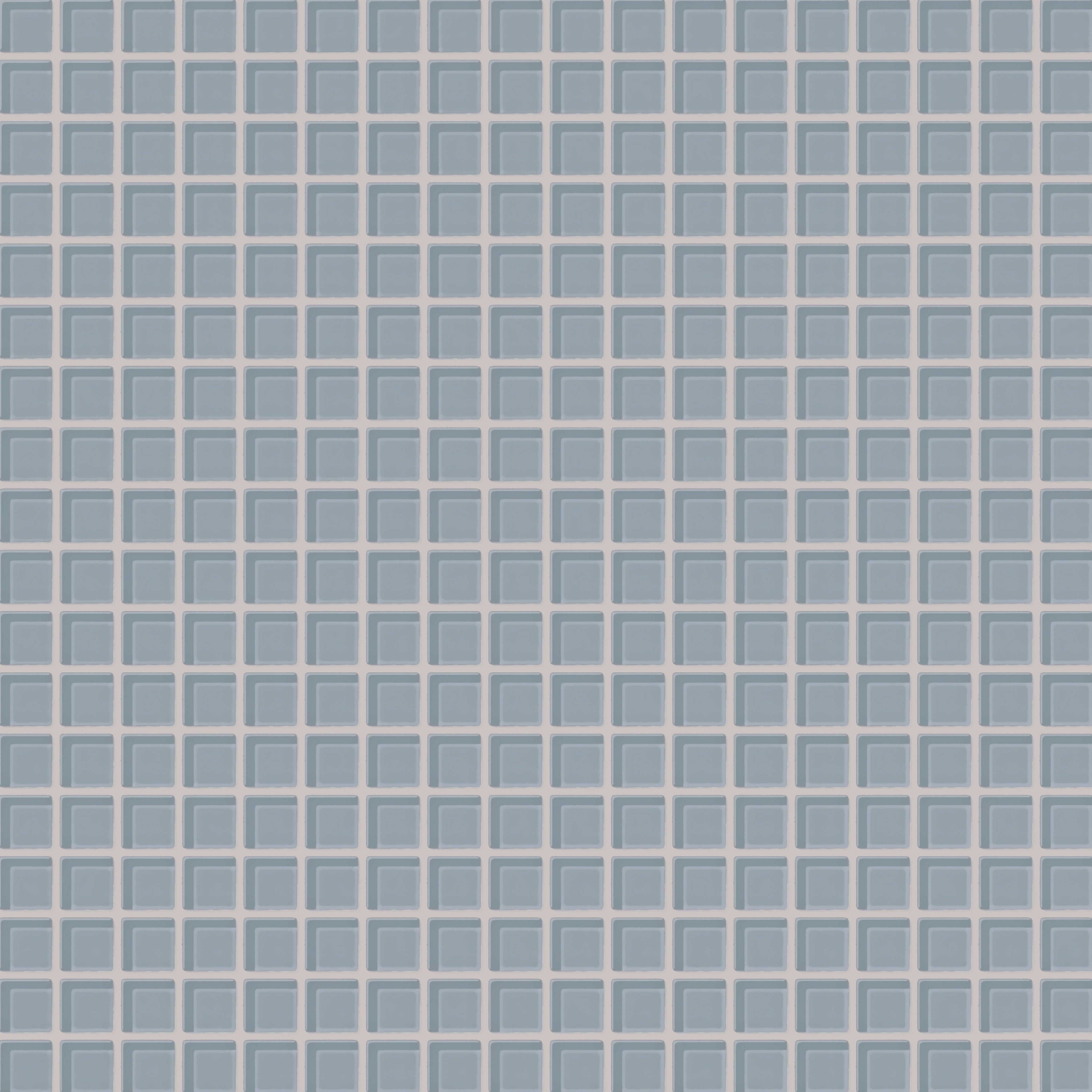 1x1 Straight Set Sheeted Glass Mosaic Tile in Pinyon Jay Gloss