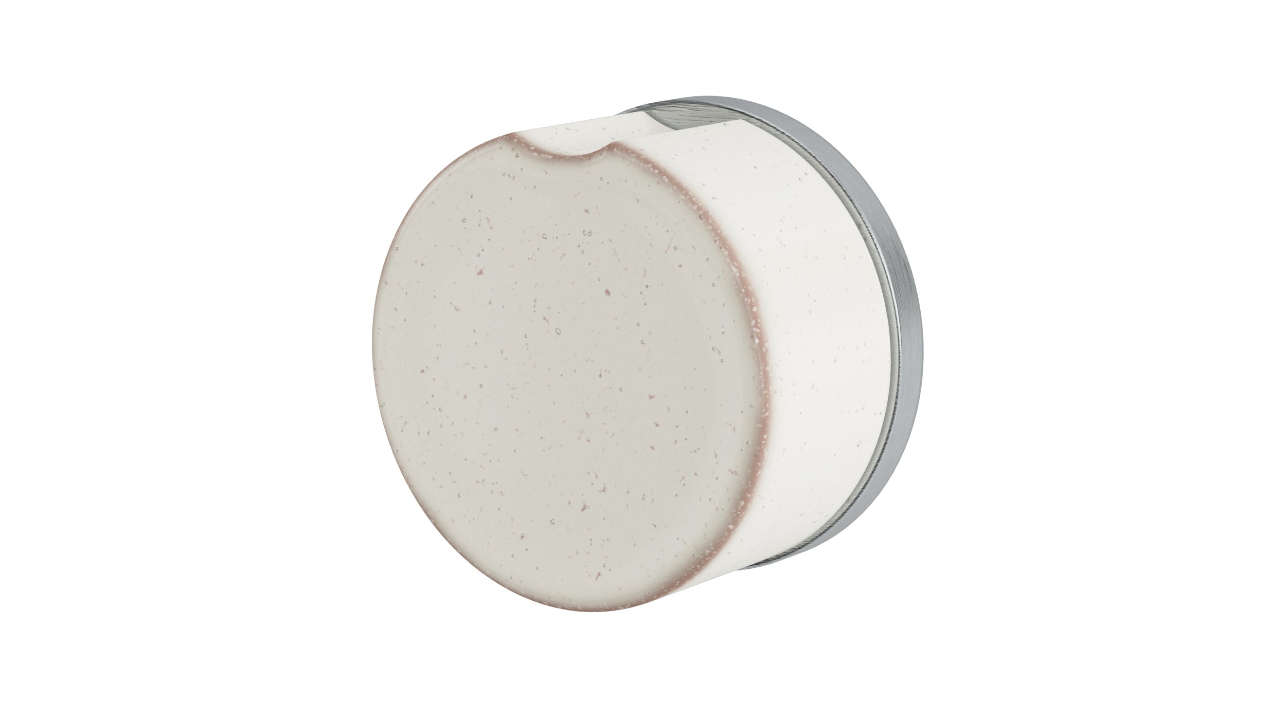 Foundry One Handle Wall Mount Diverter/Volume Control Shower Trim with Groove Ceramic Knob Handle in Satin Chrome