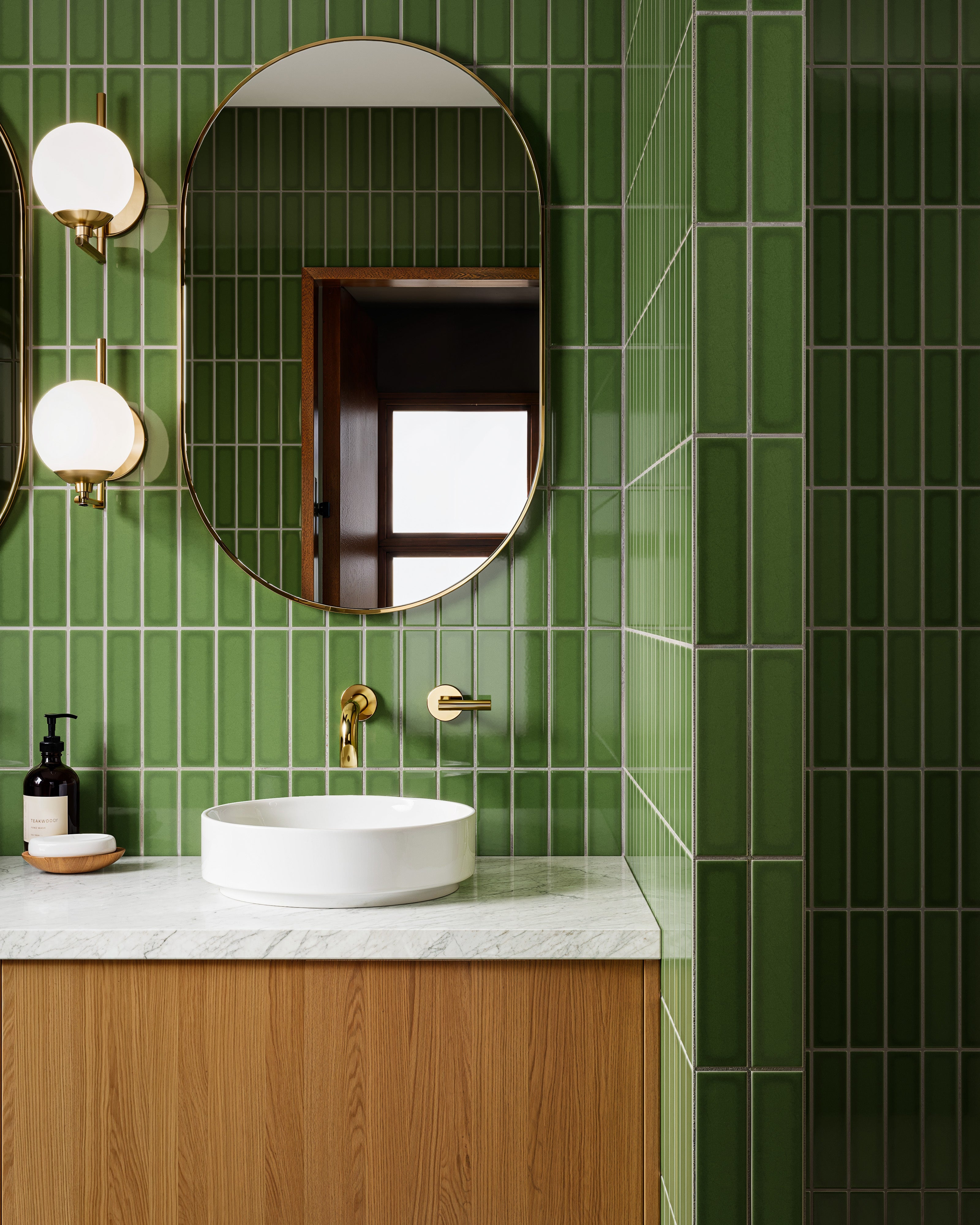 2x8 Original Ceramic Tile in Kelp Gloss