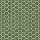 1" Hexagon Sheeted Original Ceramic Mosaic Tile in Kelp Gloss