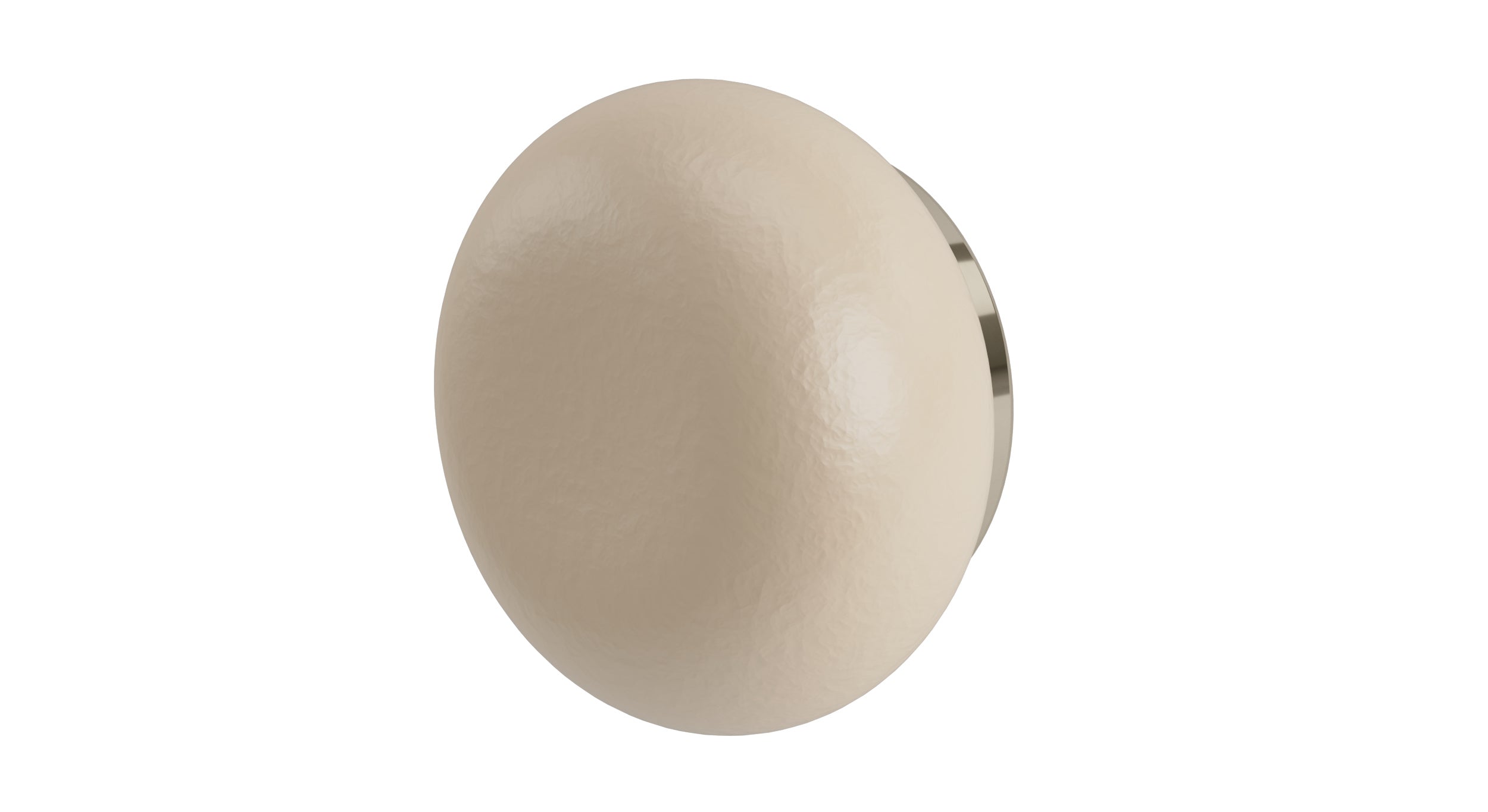 Foundry One Handle Wall Mount Diverter/Volume Control Shower Trim with Pebble Ceramic Knob Handle in Polished Nickel