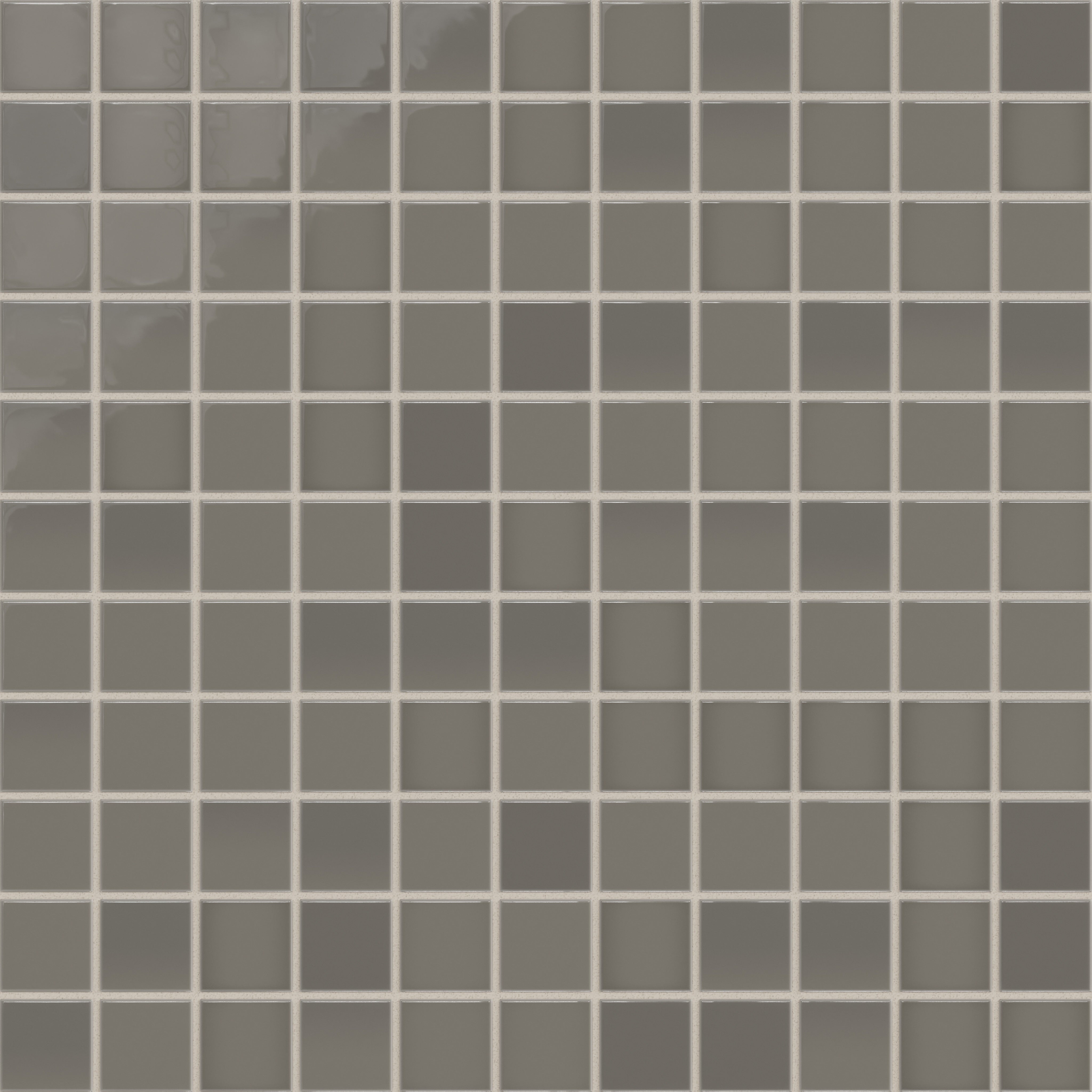 2x2 Straight Set Sheeted Natural Press Ceramic Mosaic Tile in Timberline Gloss