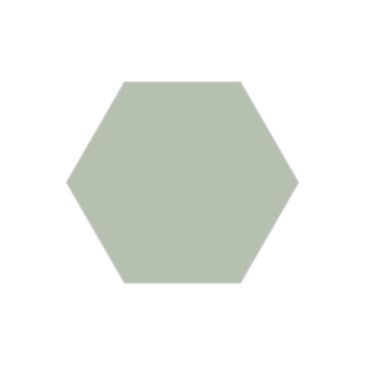 8" Hexagon Original Ceramic Tile in Rosemary Matte
