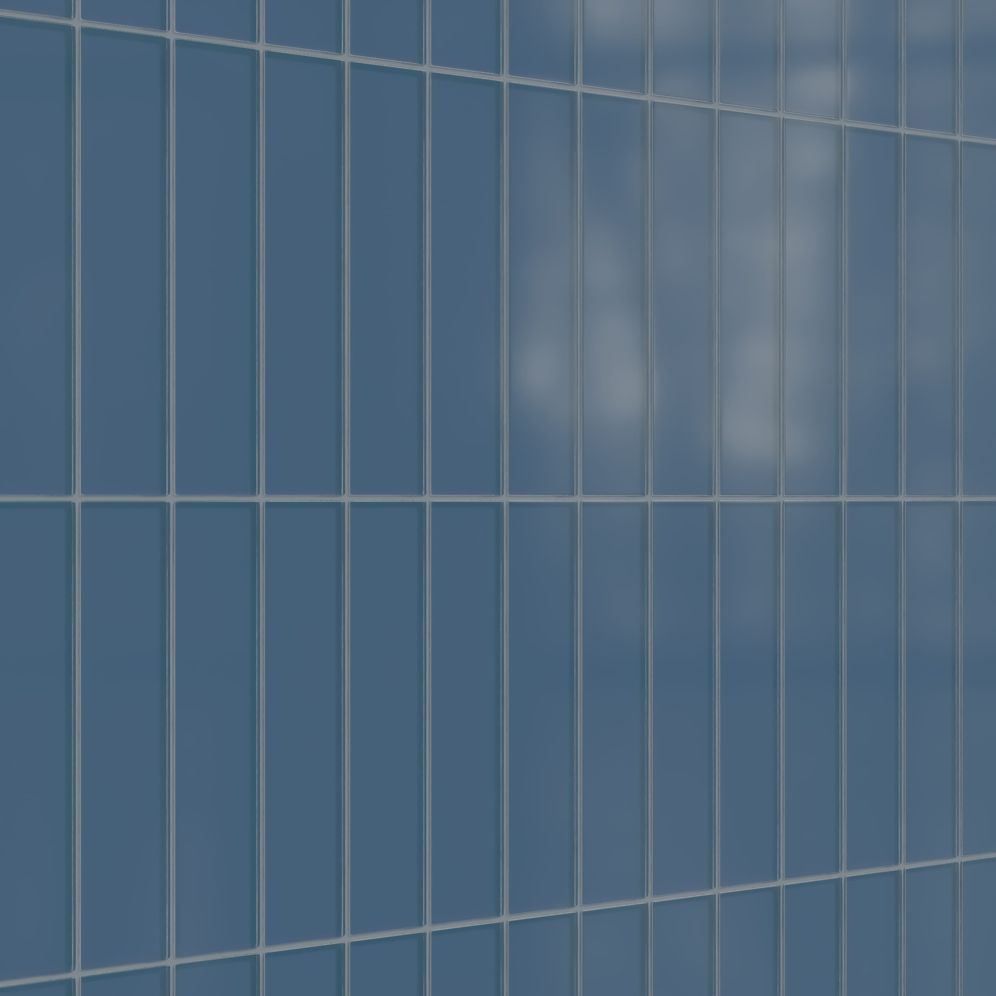 Quick Ship 3x12 Glass Tile in Blue Jay Matte