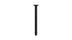 Emerson 12" Straight Shower Arm with Flange in Matte Black