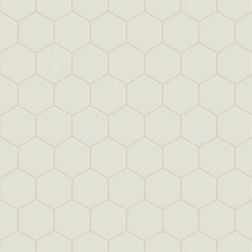 4" Hexagon Original Ceramic Tile in Limewash Matte