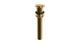 Lavatory Faucet Soft Touch Drain - Less Overflow in Polished Brass