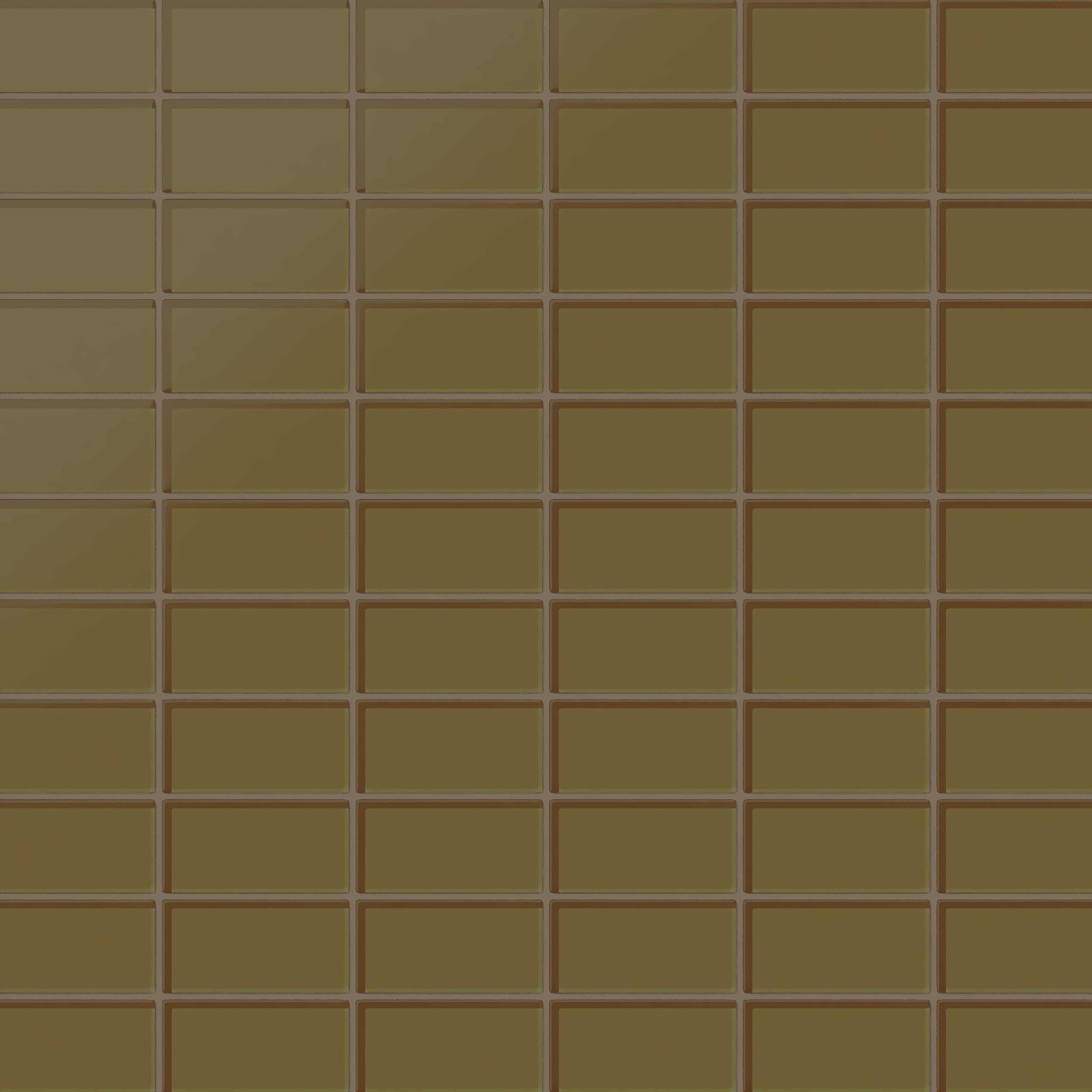 2x4 Straight Set Sheeted Glass Mosaic Tile in Merlin Matte