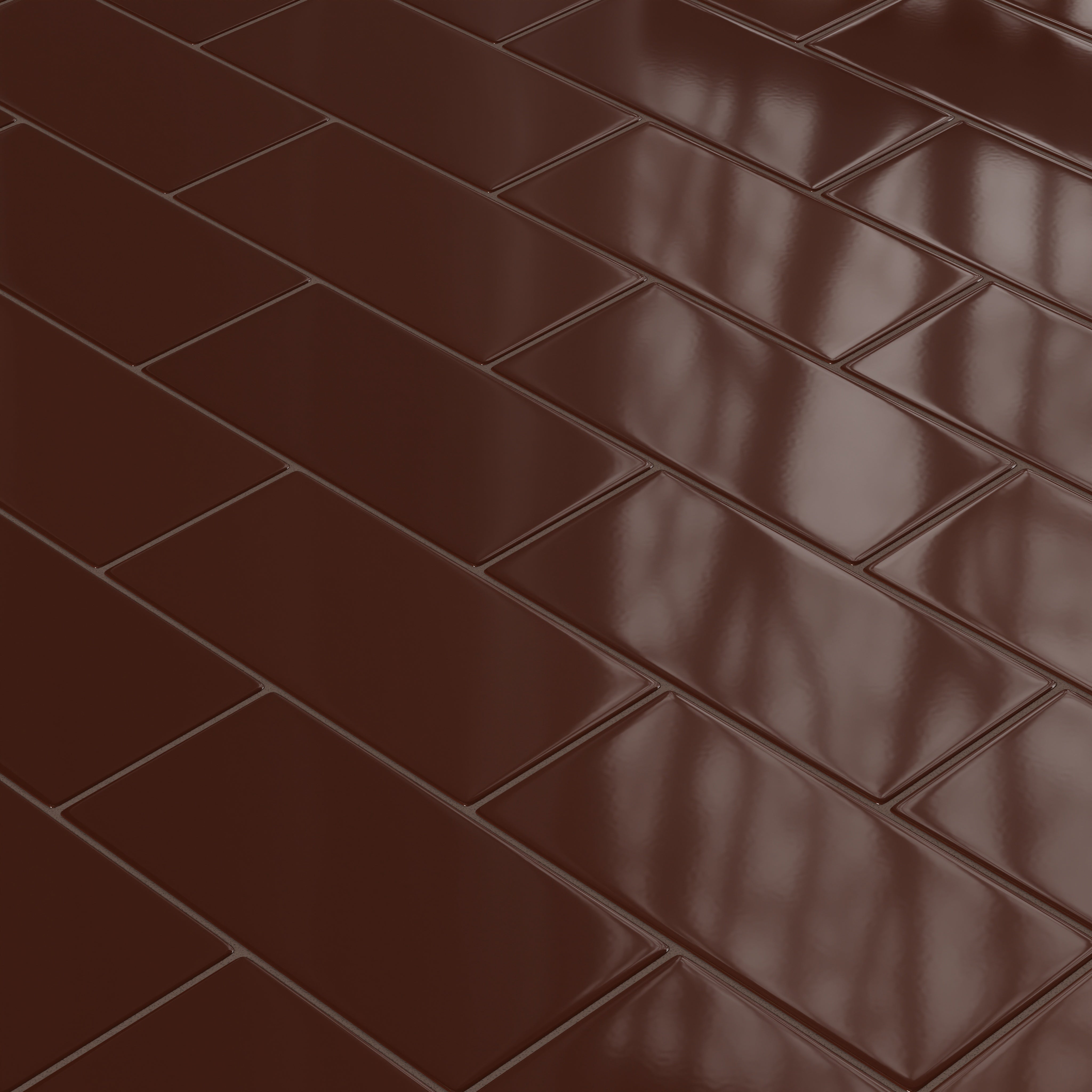 6x12 Original Ceramic Tile in Garnet Gloss