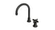 Emerson One Handle Deck Mount Gooseneck Lavatory Faucet with Defined Cross Handle in Oil Rubbed Bronze