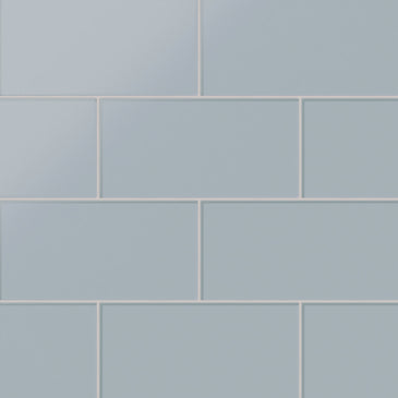 6x12 Glass Tile in Pinyon Jay Matte