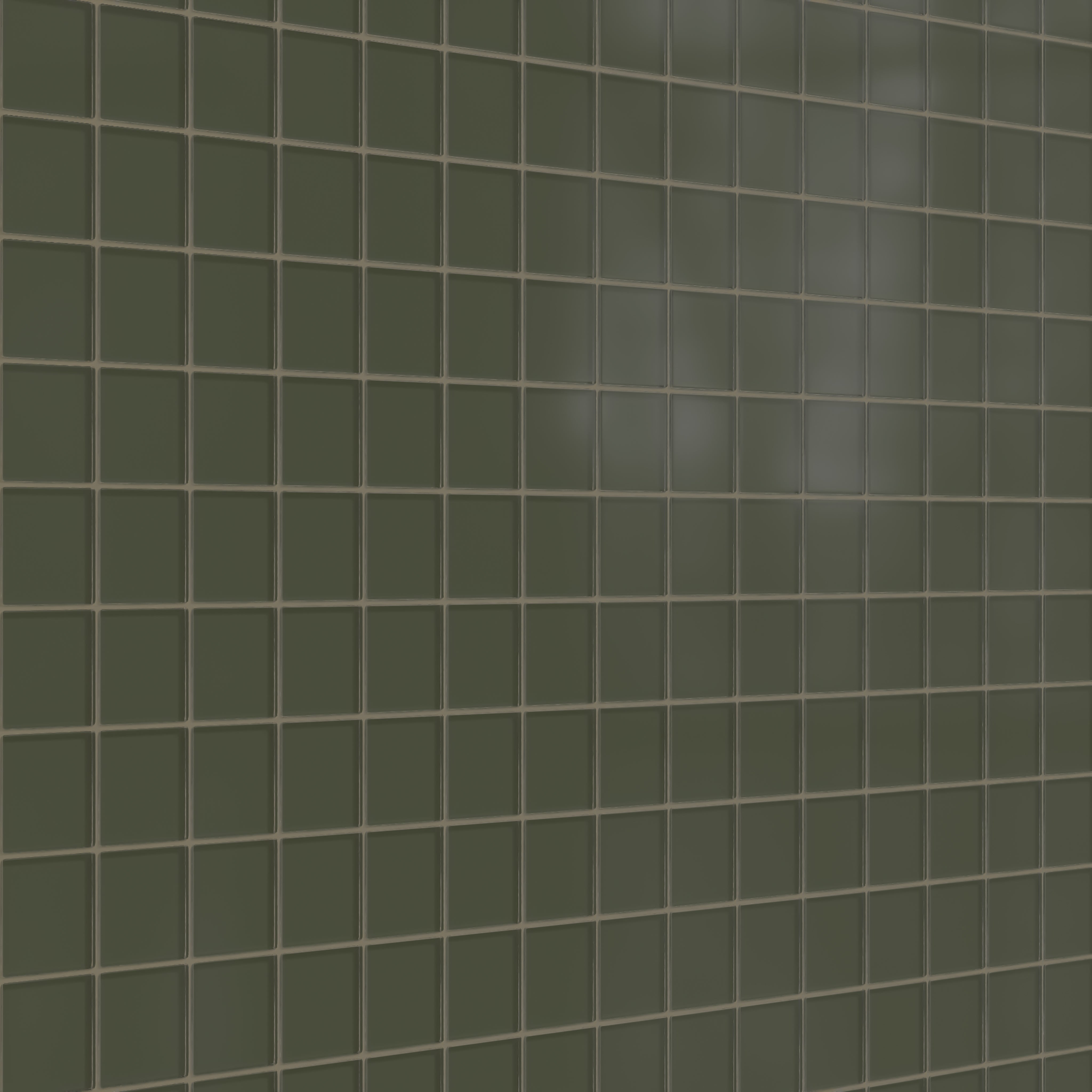 3x3 Straight Set Sheeted Glass Mosaic Tile in Roadrunner Matte