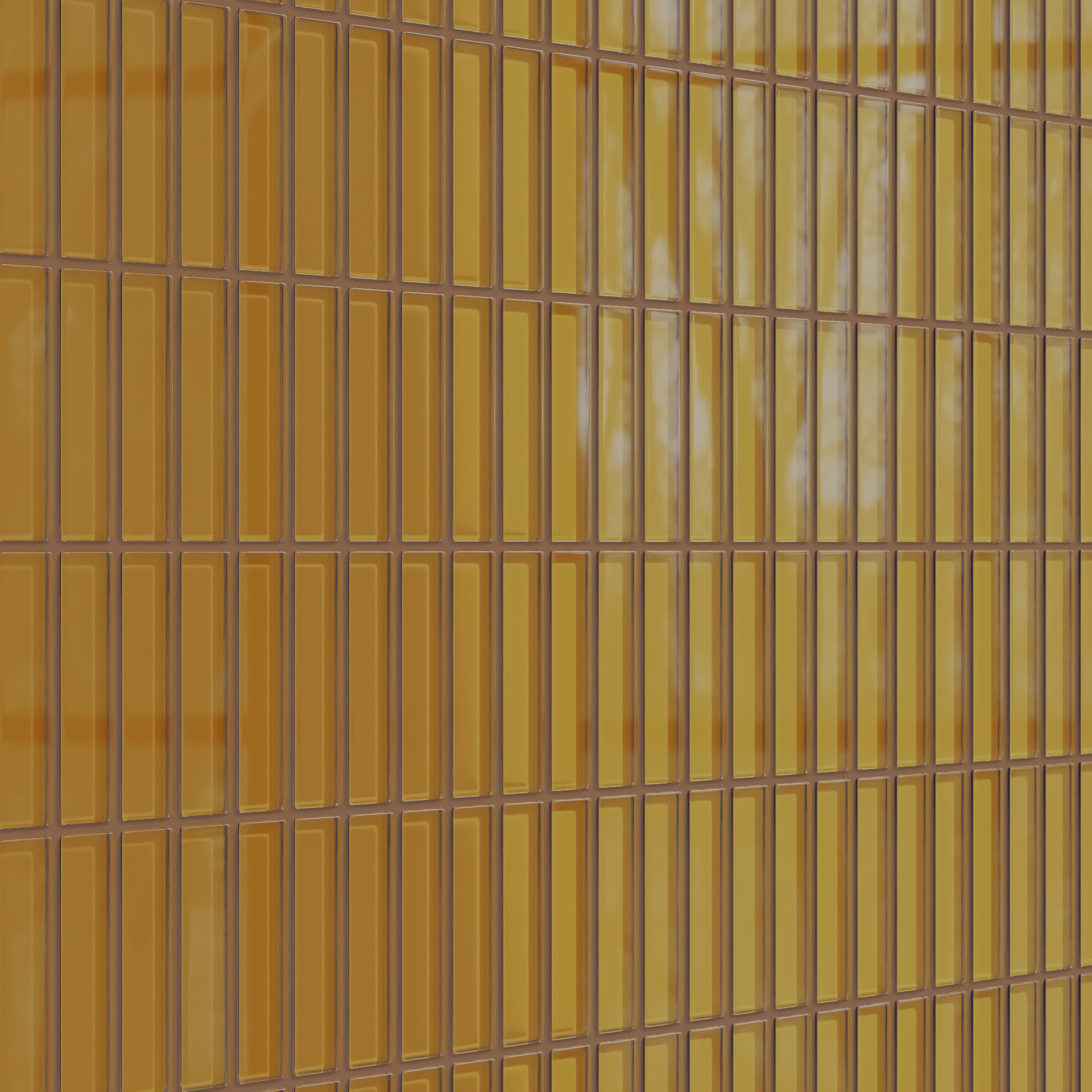 1x4 Straight Set Sheeted Glass Mosaic Tile in Falcon Gloss