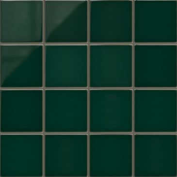 6x6 Original Ceramic Tile in Evergreen Gloss