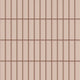1x4 Straight Set Sheeted Glass Mosaic Tile in Rosy Finch Gloss