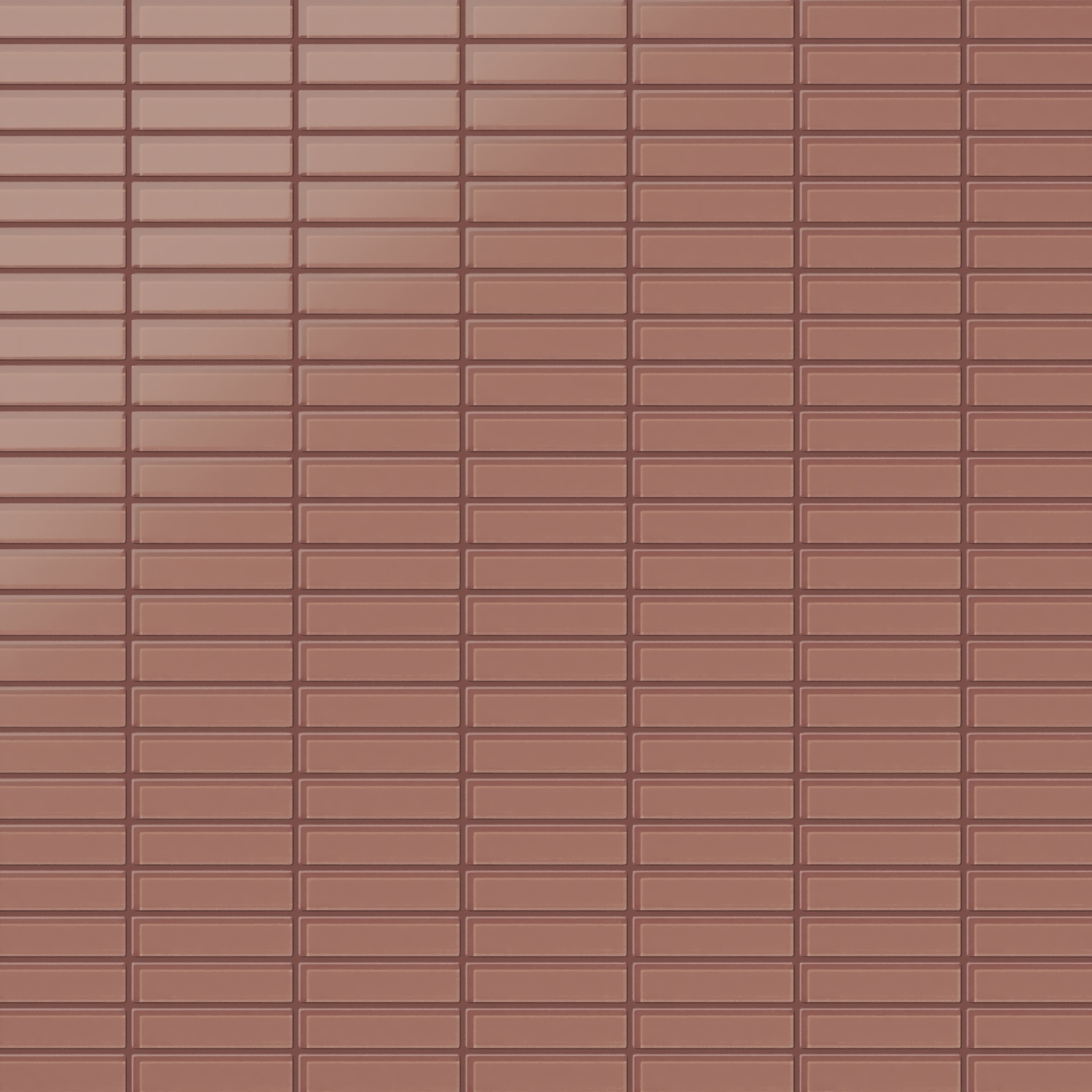 1x4 Straight Set Sheeted Glass Mosaic Tile in Flicker Matte