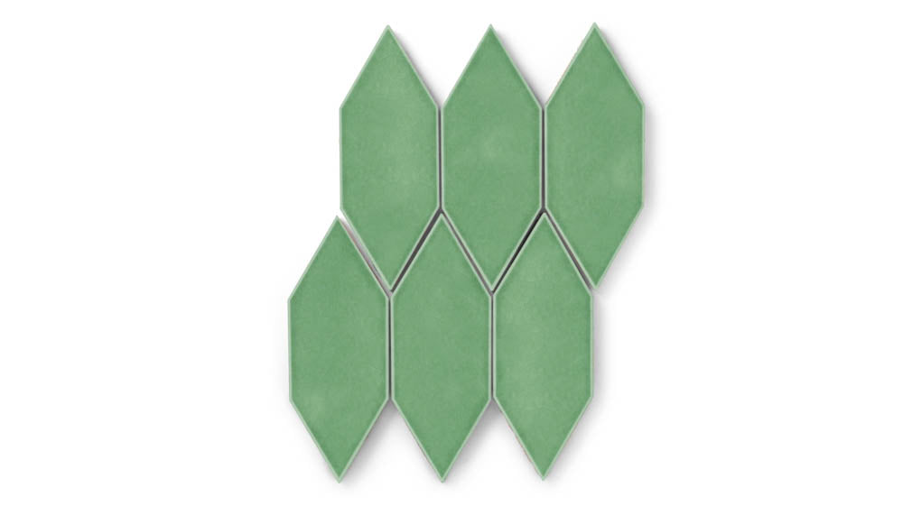 Picket Original Ceramic Tile in Sea Green Gloss