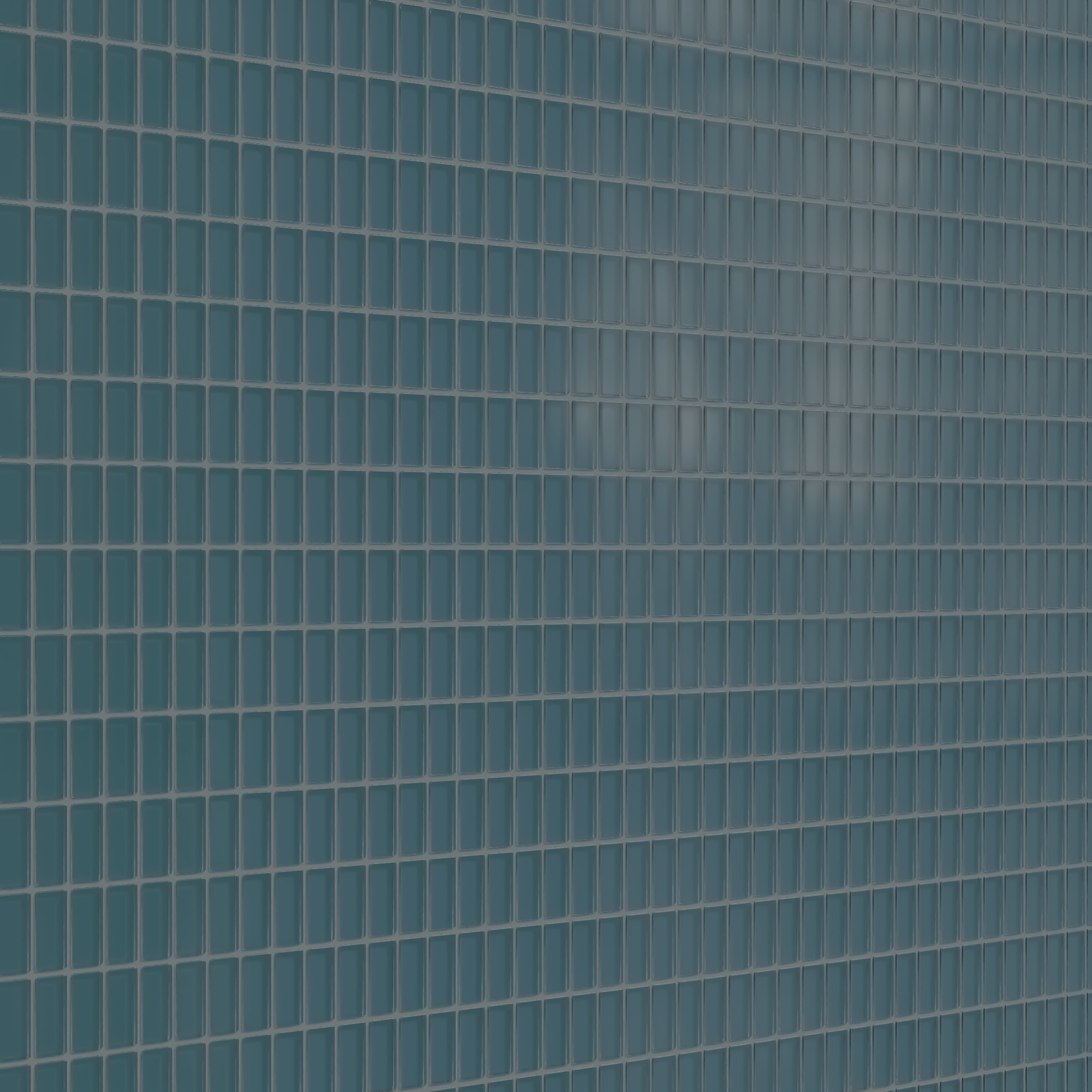 1x2 Straight Set Sheeted Glass Mosaic Tile in Magpie Matte