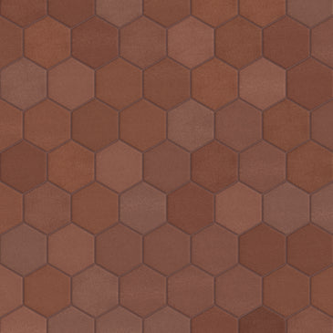 4" Hexagon Original Ceramic Tile in Antique