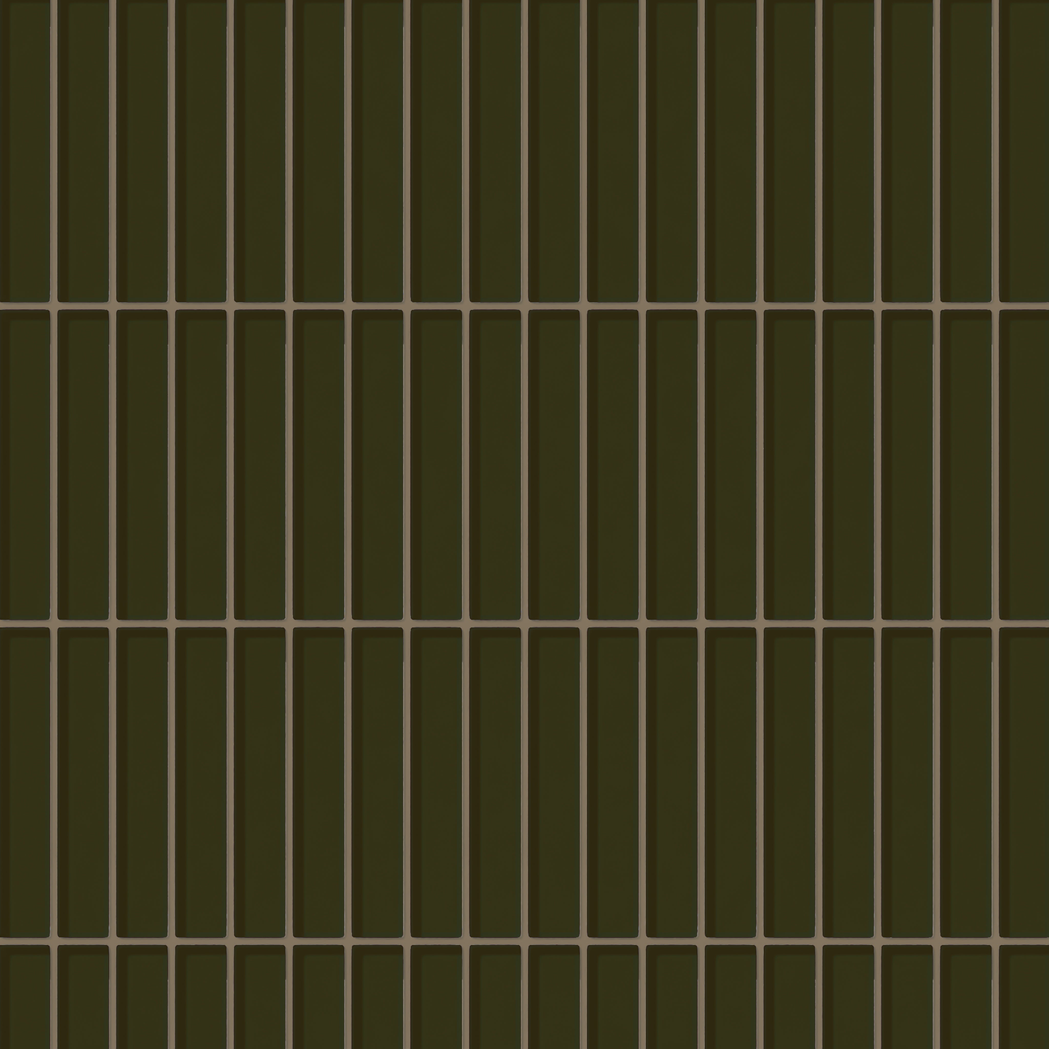 1x6 Straight Set Sheeted Glass Mosaic Tile in Catbird Gloss
