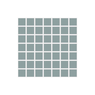 1x1 Straight Set Sheeted Original Ceramic Mosaic Tile in Overcast Matte