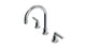 Emerson Two Handle Deck Mount Gooseneck Lavatory Faucet with Classic Lever Handles in Polished Chrome