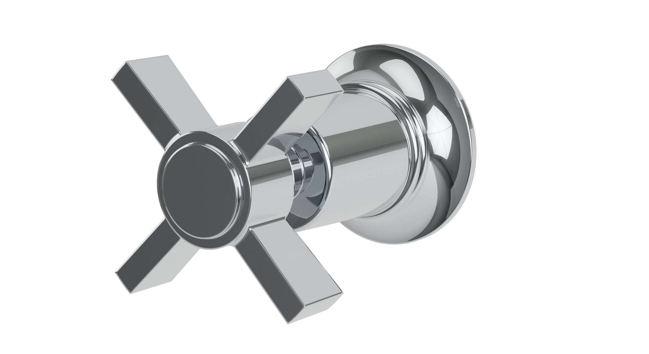 Emerson One Handle Wall Mount Diverter/Volume Control Shower Trim with Defined Cross Handle