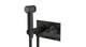 Emerson One Handle Wall Mount Bidet Trim with Classic Lever Handle in Blackened Nickel