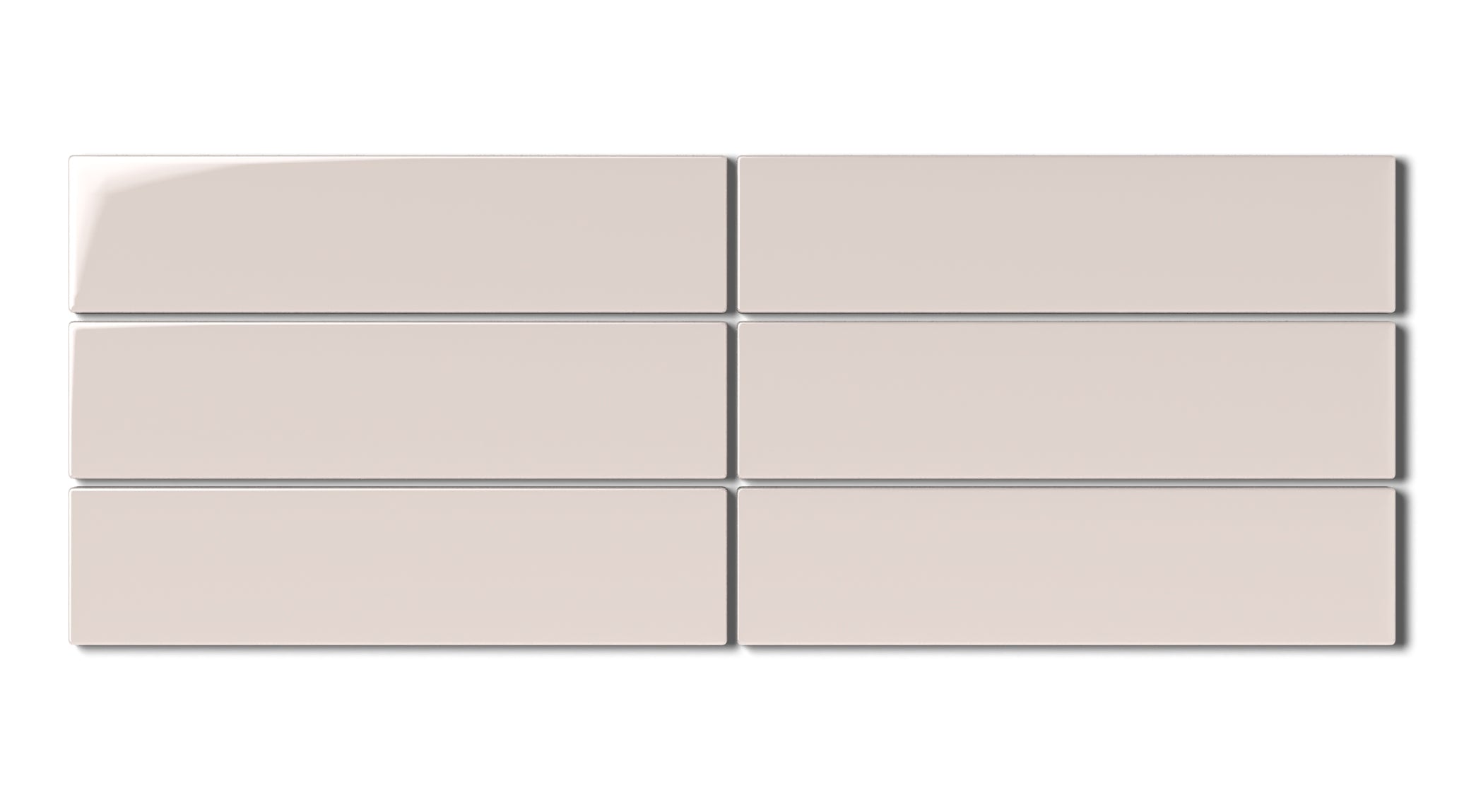 2x8 Natural Press Ceramic Tile in Tyrian Purple Gloss