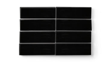 2x6 Original Ceramic Tile in Raven Gloss